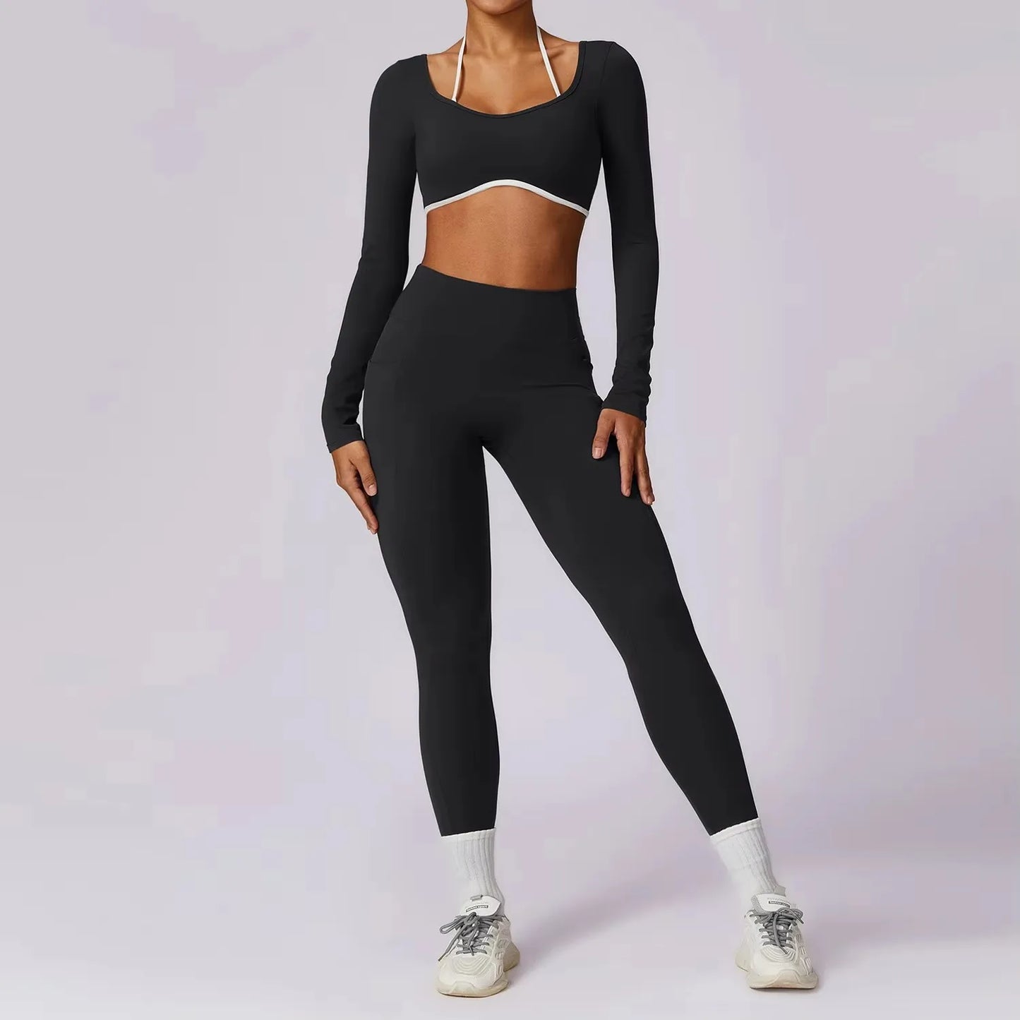 Elegant Yoga Set with Top Option