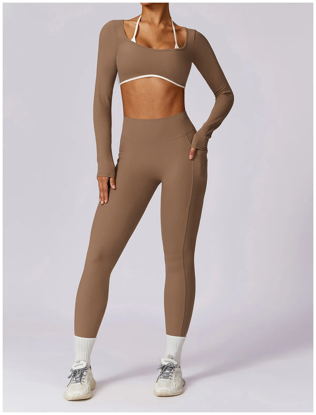 Elegant Yoga Set with Top Option