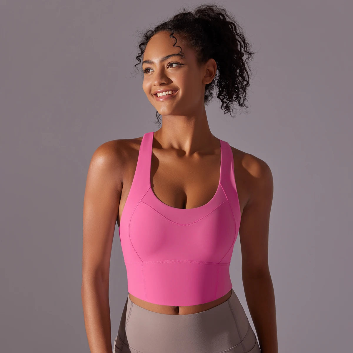 Sexy Simple Nylon Yoga Top