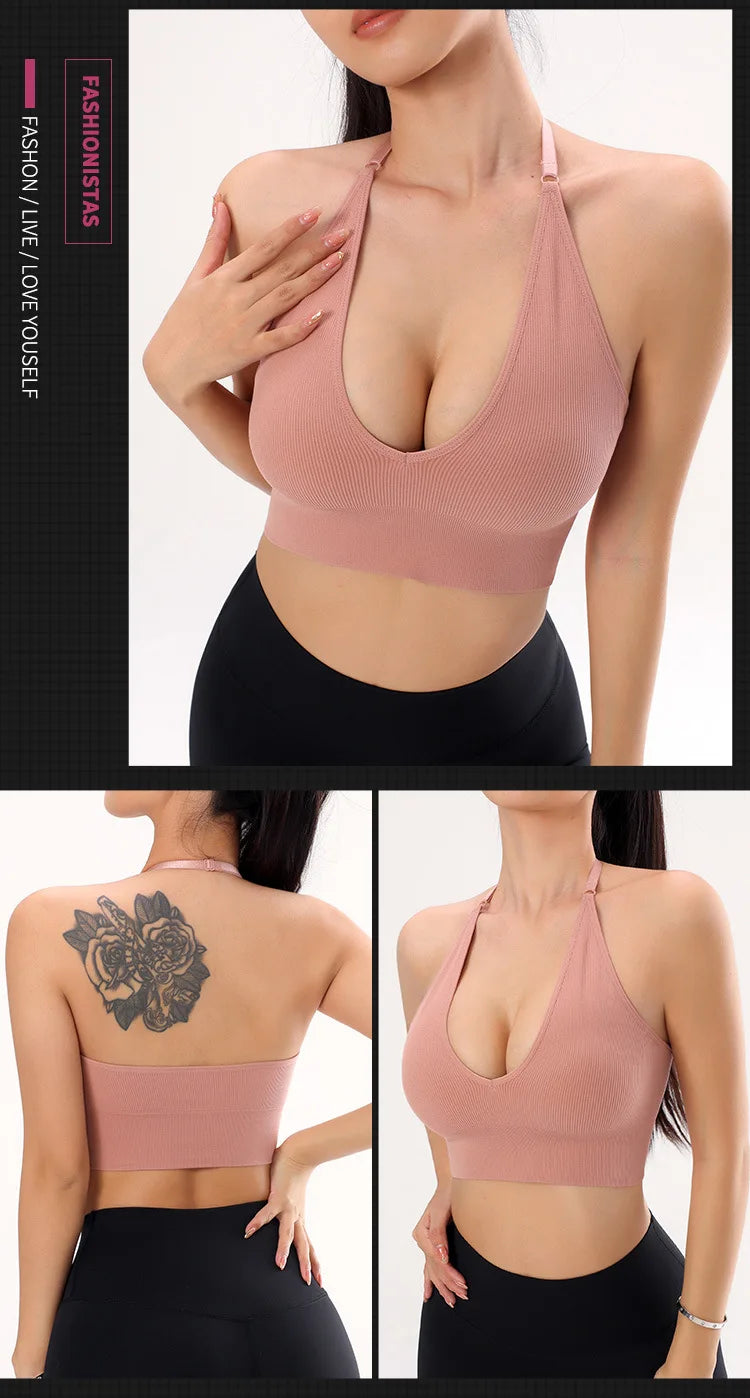 V-Neck Neck Bra-Style Top