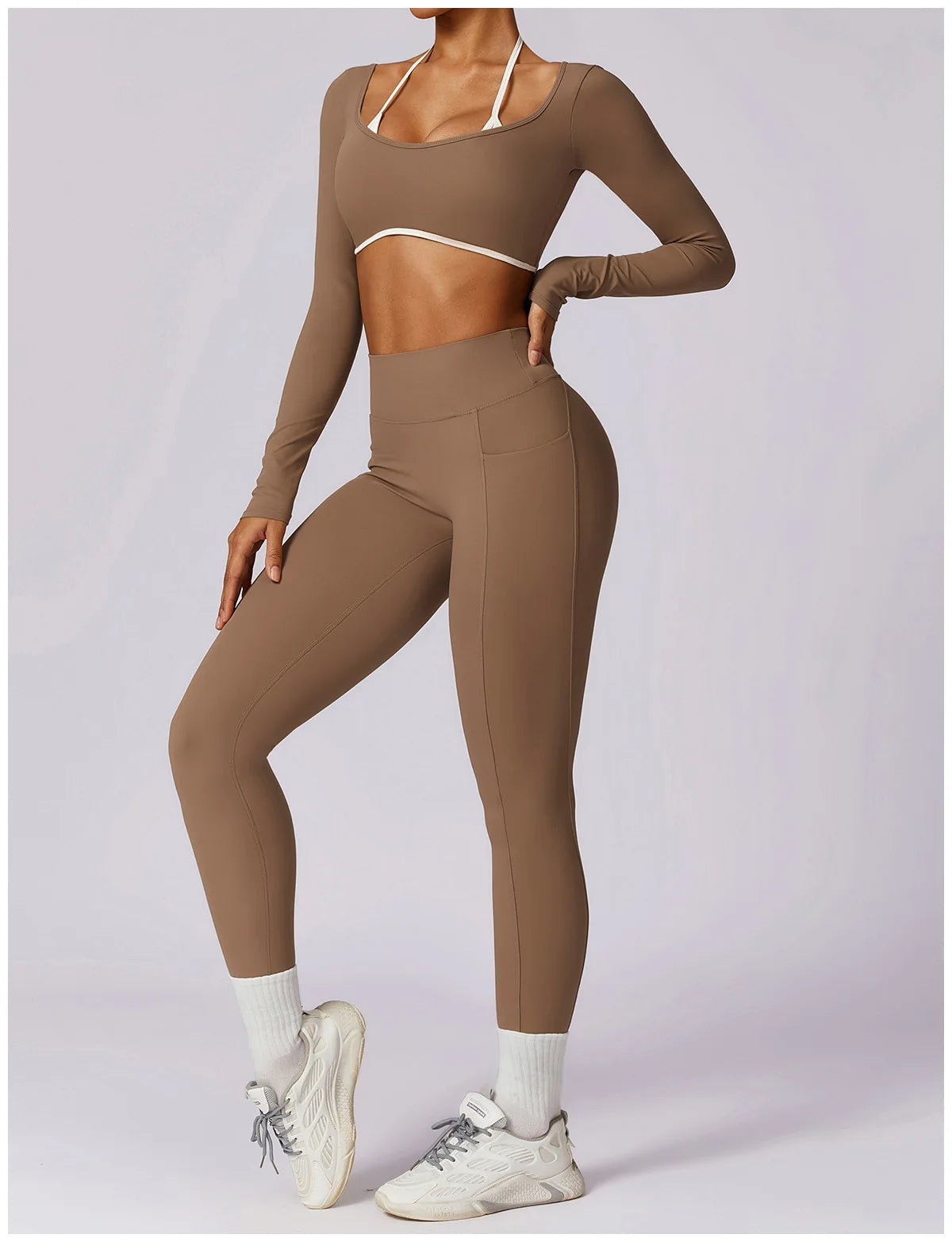 Elegant Yoga Set with Top Option