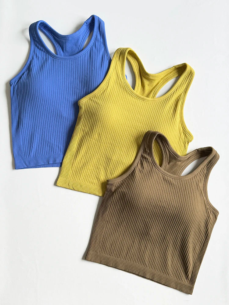 Yoga Tank Top, Ribbed
