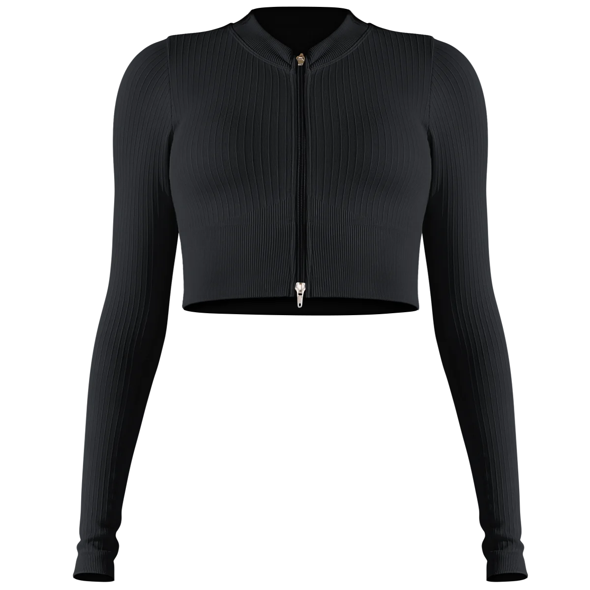 Zip Front Track Top