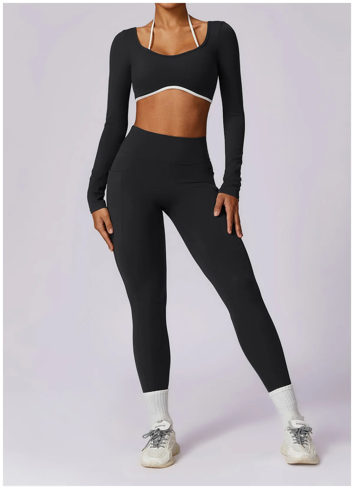 Elegant Yoga Set with Top Option