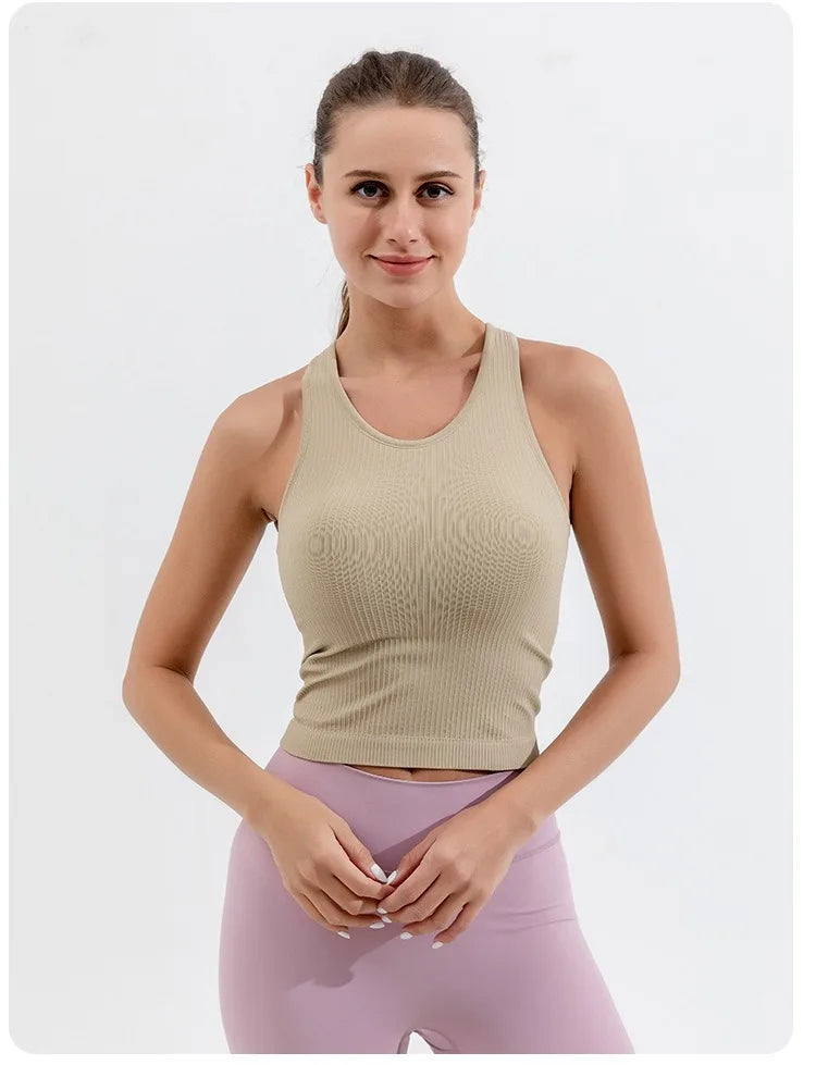 Yoga Tank Top, Ribbed