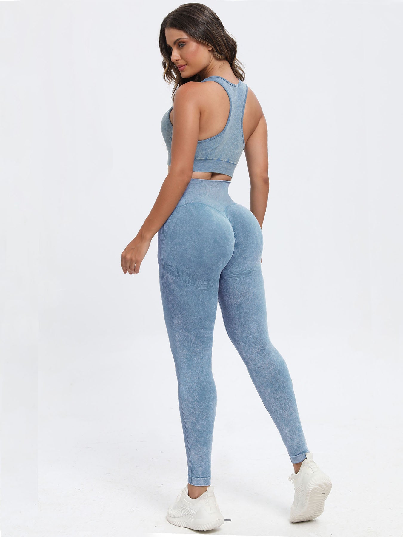 Wide Strap Yoga Top and Pants Set