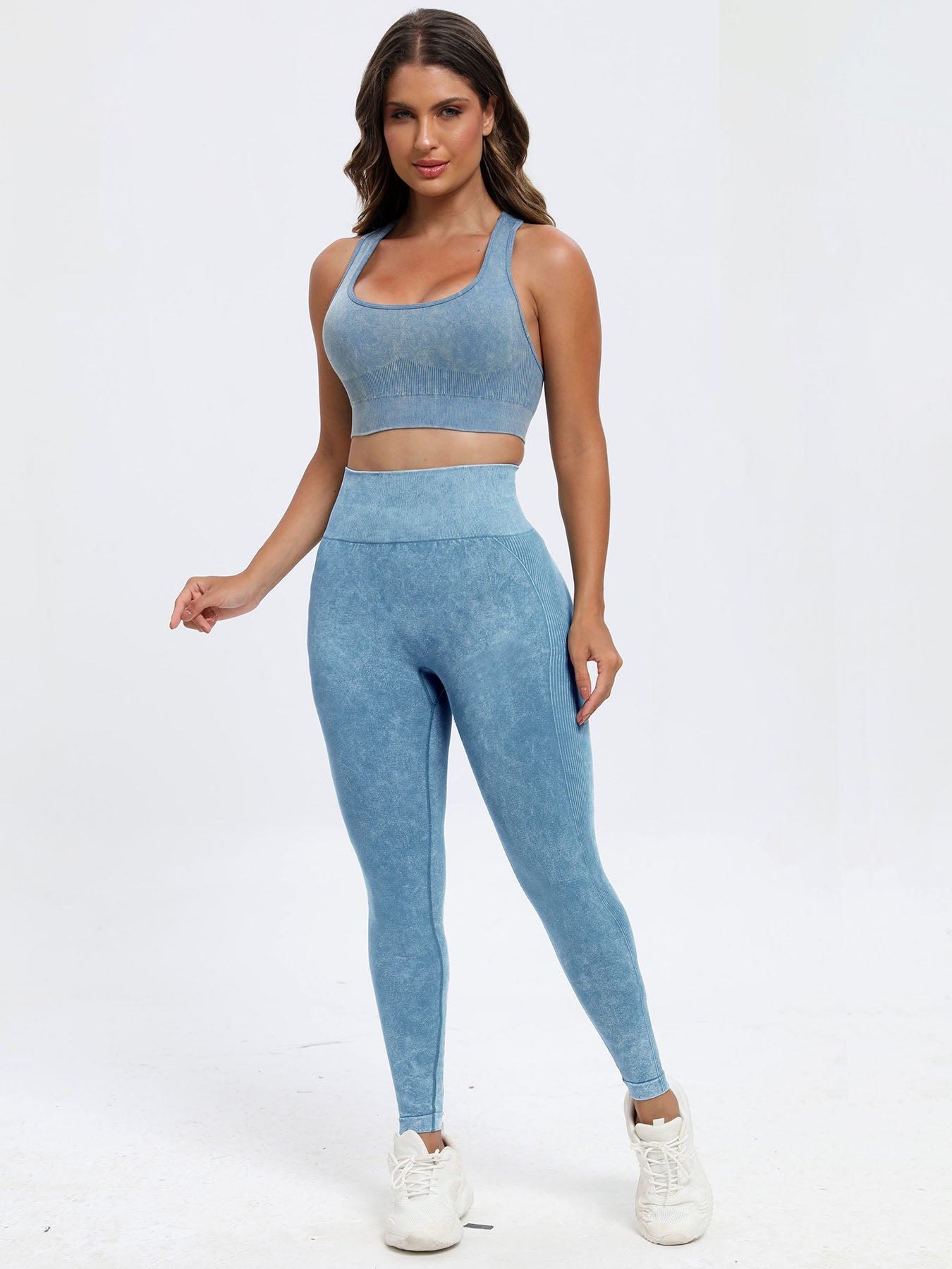Wide Strap Yoga Top and Pants Set