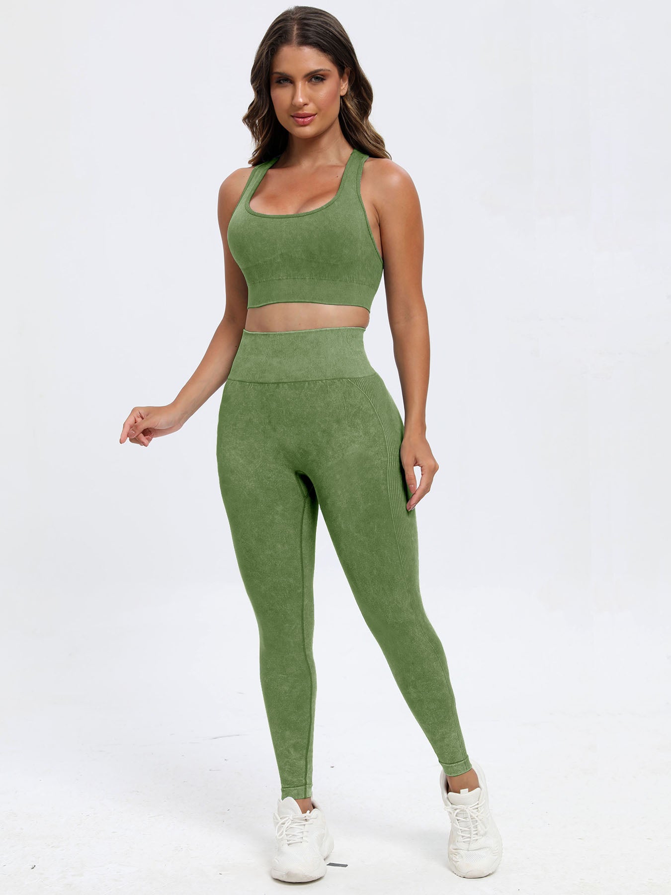 Wide Strap Yoga Top and Pants Set