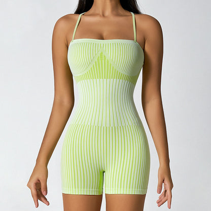 Hip Raise Skinny Waist-tight Yoga Jumpsuit