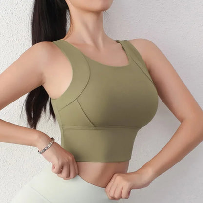 High Support Sports Yoga Crop Top