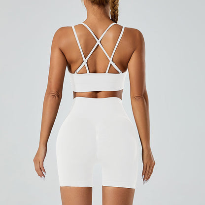 Fashionable Yoga Set with Butt Lifting Shorts
